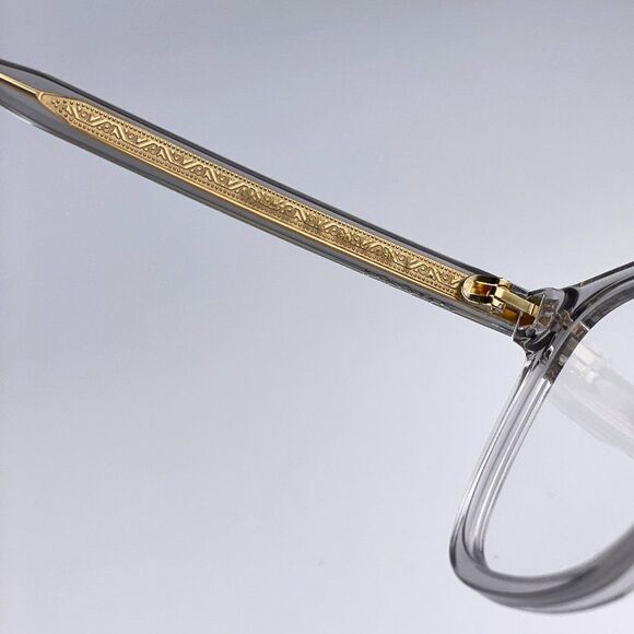 NEW GUCCI LOGO GG0737O 016 Clear Gray Rectangle Men Eyeglasses - Picture 11 of 13